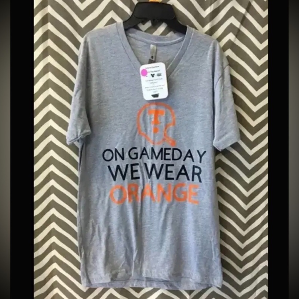 Size small On Gameday We Wear Orange UT University of Tennessee v-neck tee